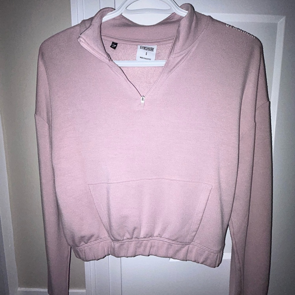 Gymshark Light Pink Half-Zip Pullover